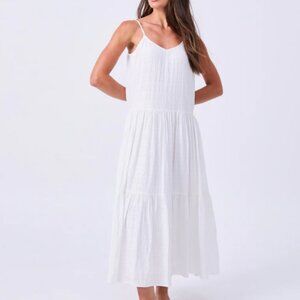 Dharma Bums Yoga Solstice Dress White Size US Women 16/XL New With Tags